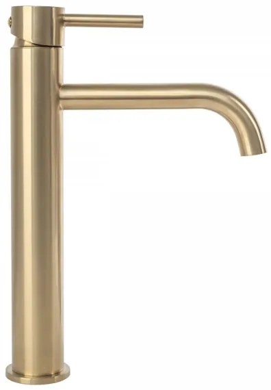 REA-B4526 - Miscelatore per lavabo LUNGO 28 cm, oro spazzolato