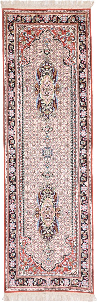Ghom Tappeto orientale 80x250 (Cina) Annodato A Mano