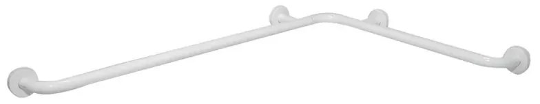 Maniglione di sicurezza ad angolo in acciaio 65x100 cm bianco