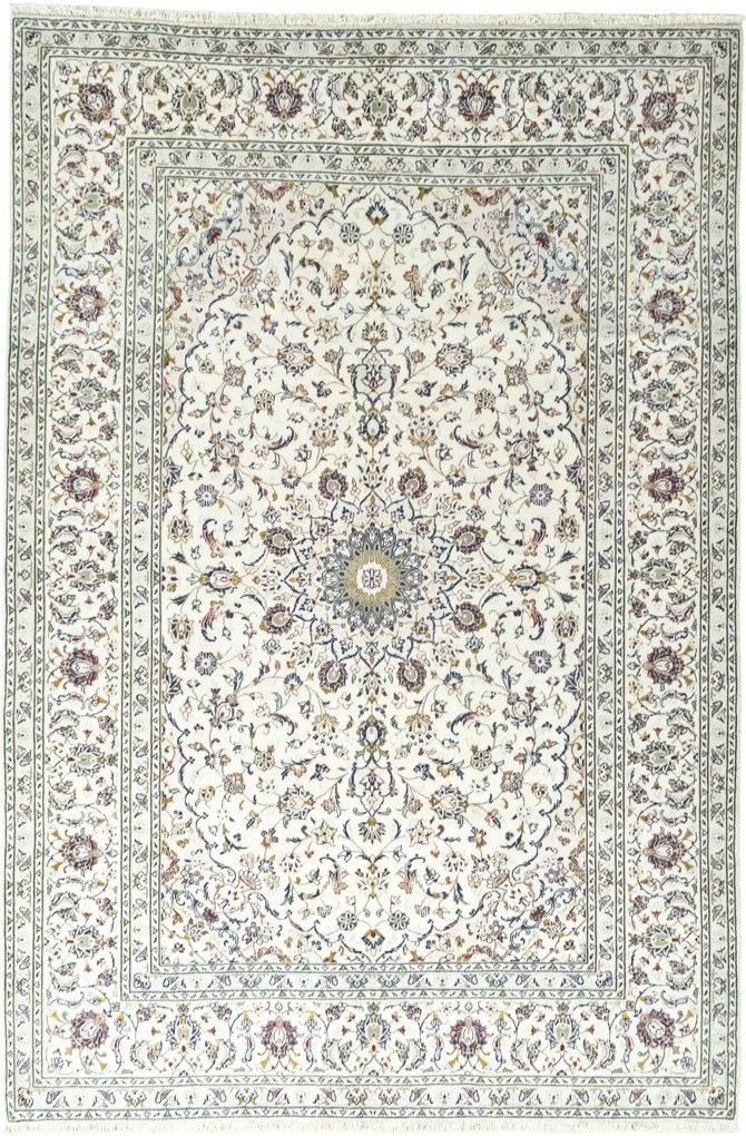 Kashan Tappeto persiano 200 x 300 Beige (Iran) Annodato A Mano