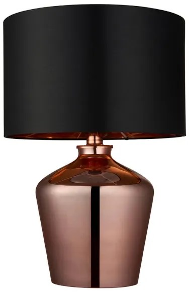 Endon 61149 - Lampada da tavolo WALDORF 1xE27/10W/230V rame/nero