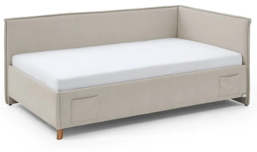 Letto per bambini beige con contenitore 90x200 cm Fun - Meise Möbel