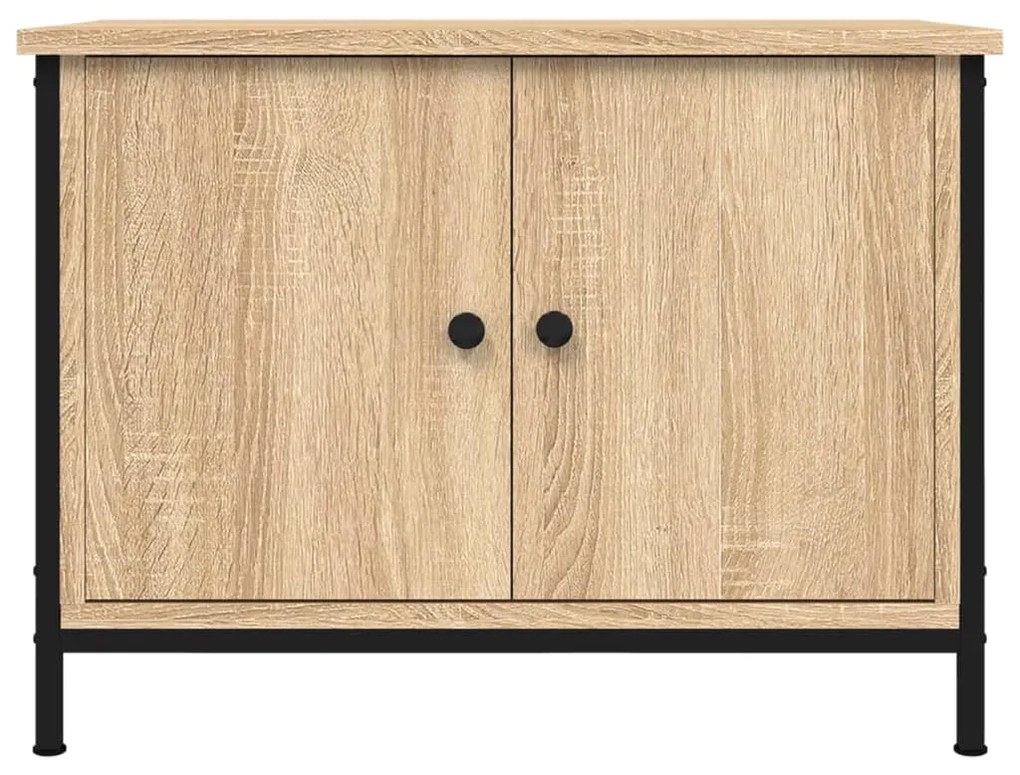 Mobile tv con ante rovere sonoma 60x35x45 cm legno multistrato
