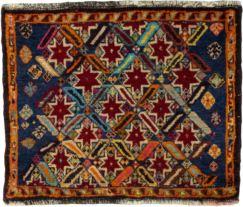 Shiraz Tappeto persiano 50 x 60 Rosso (Iran) Annodato A Mano