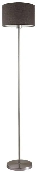 Lampada da terra LED TUNJA 1xE27/20W/230V Ø 30 cm cromo opaco/marrone