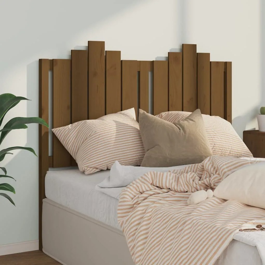 Testiera Per Letto Ambra 126x4x110 Cm Legno Massello Di Pino /