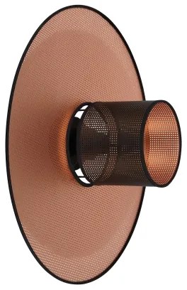 Duolla - Applique TOKYO SHINY 1xE27/15W/230V diametro 50 cm rame/nero