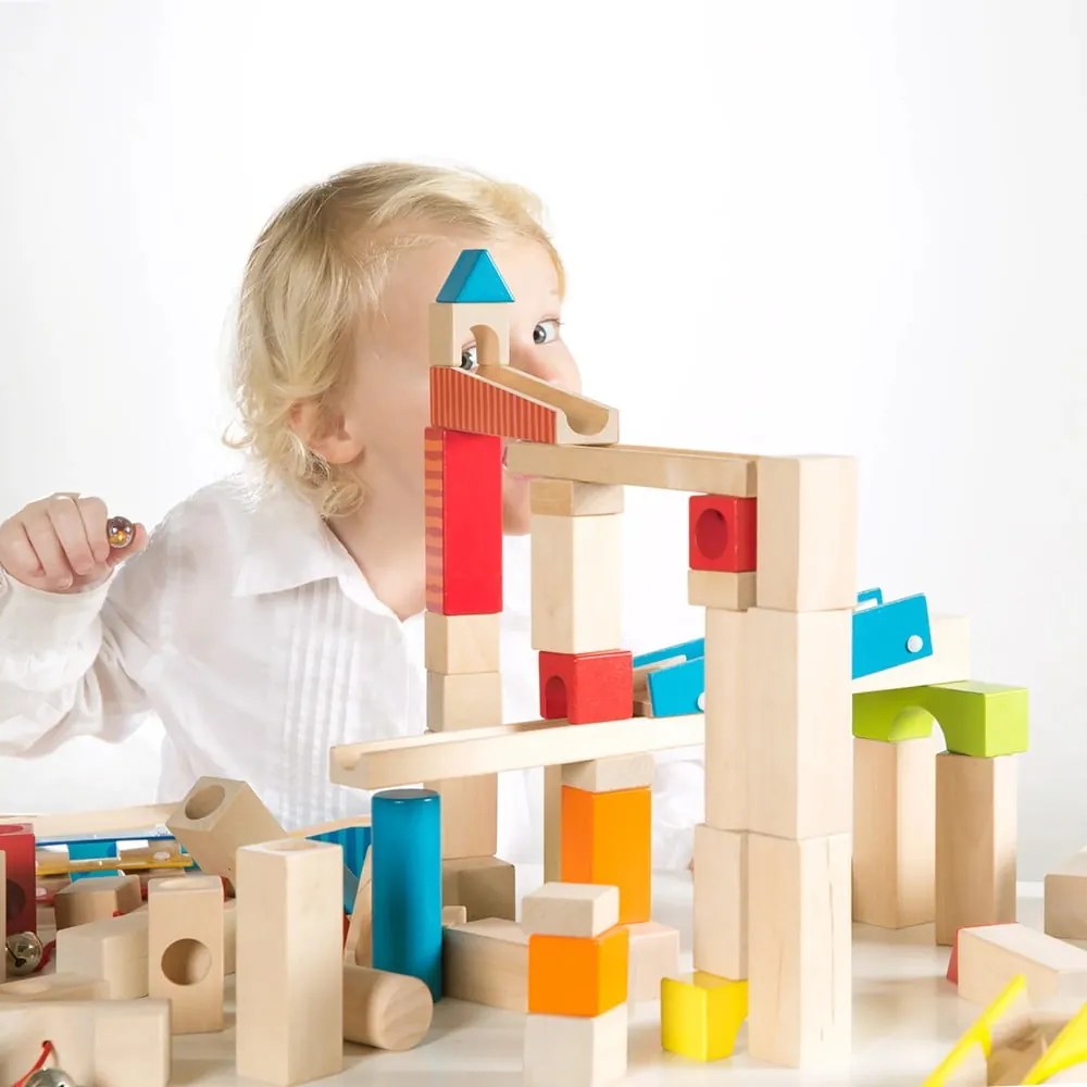 Pista per palline in legno Marble Run - Roba