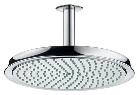 Soffione doccia HANSGROHE Raindance Classic 240 in inox cromato L 27 x H 17.7 x P 17.7 cm anticalcare 1 getto