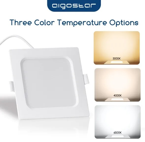 Aigostar - Faretto da incasso per controsoffitto LED/6W/230V 6500K 12x12 cm bianco