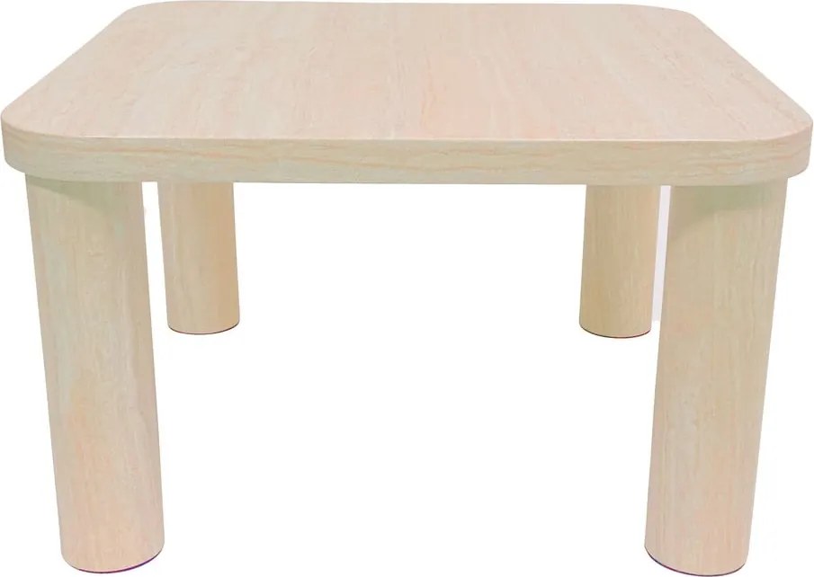 Tavolino beige effetto marmo 60x60 cm Solano - Actona