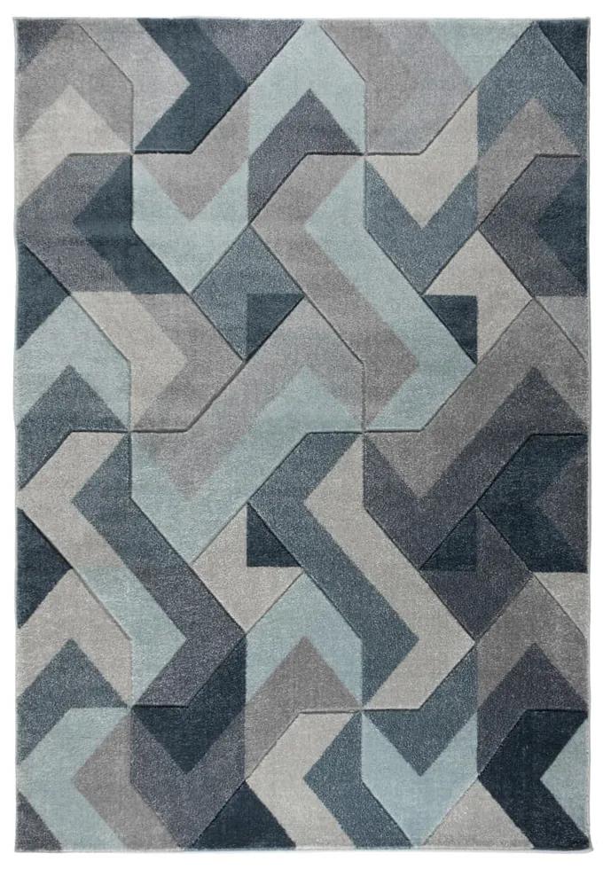 Tappeto blu/grigio 120x170 cm Aurora - Flair Rugs