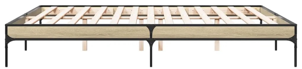 Giroletto rovere sonoma 200x200 cm legno multistrato e metallo