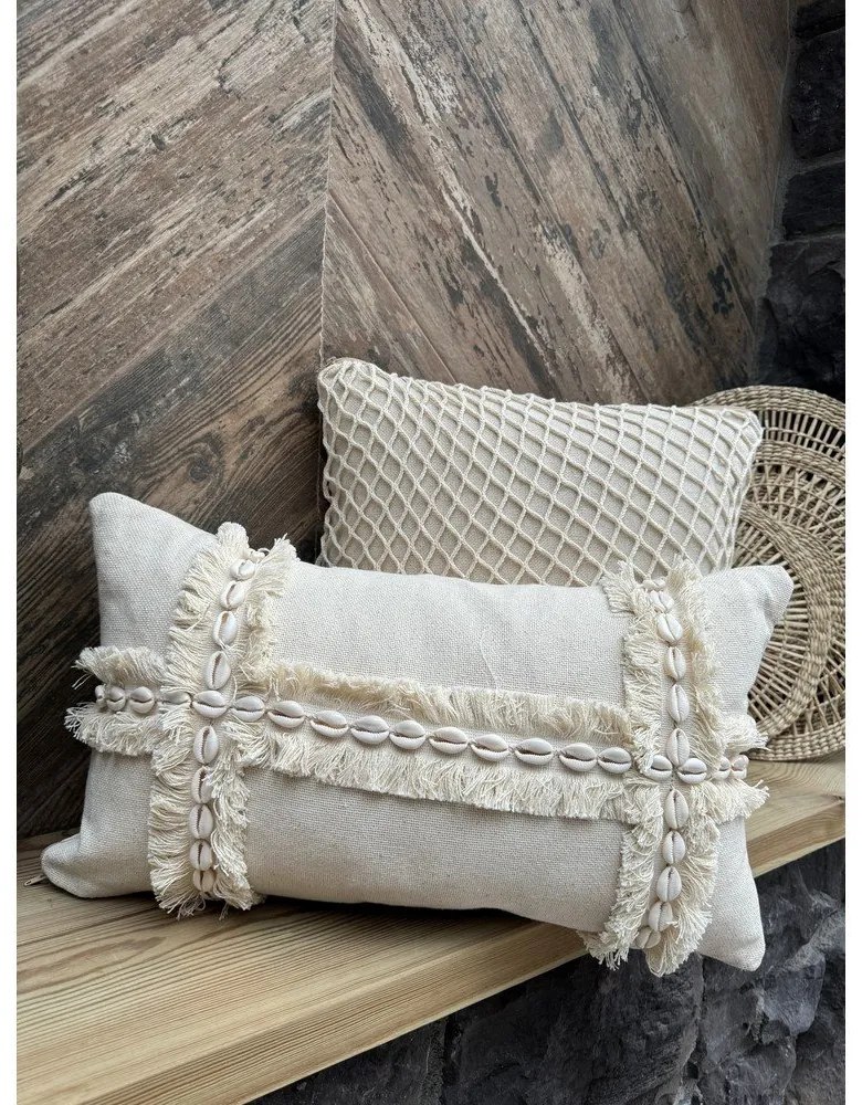 Federa decorativa in cotone 30x50 cm Seashells – Mioli Decor