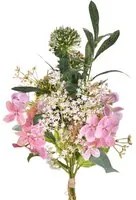 Set 2 Bouquet Artificiali Legato con Ortensie H 55 cm