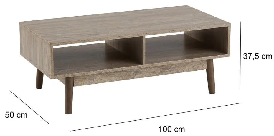 Tavolino in colore naturale 50x100 cm Urban - Casa Selección