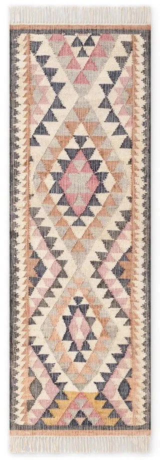 Passatoia grigia in iuta tessuta a mano 80x200 cm Roya Parsa – Elle Decoration