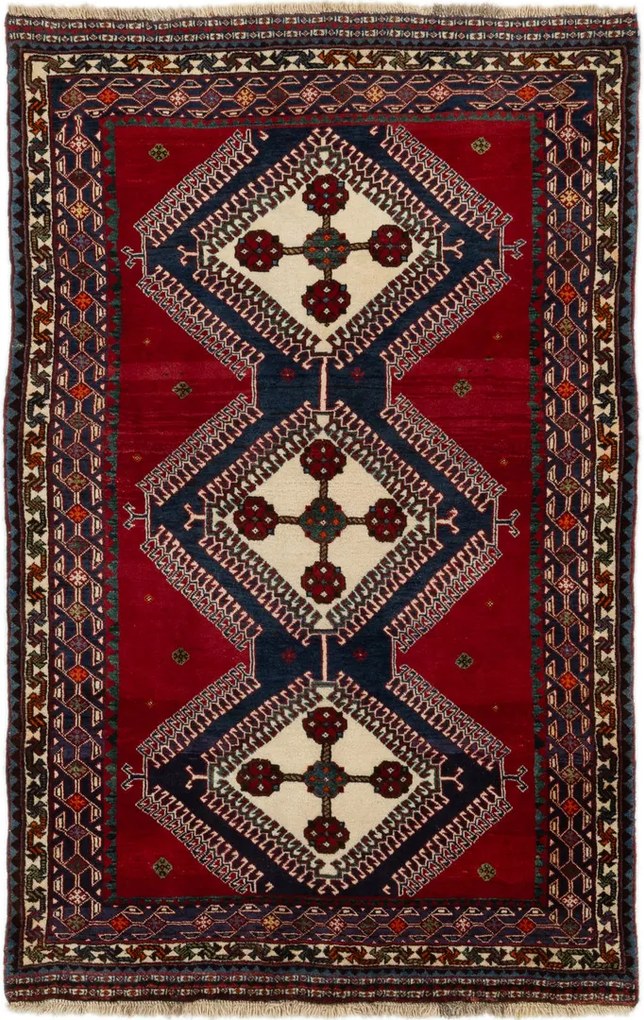 Gabbeh Tappeto 130 x 220 (Iran) Annodato A Mano