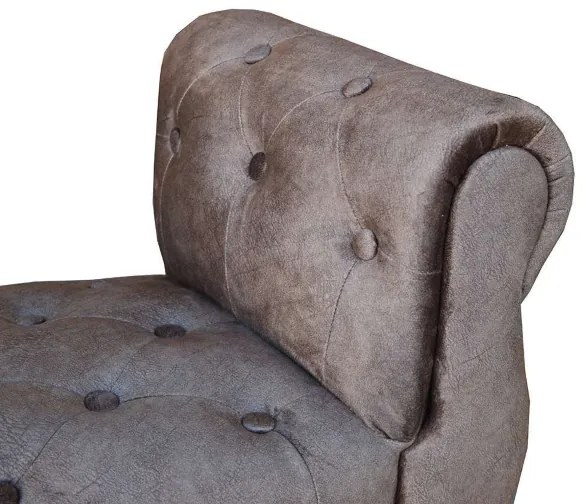 Panca poggiapiedi 96 cm con braccioli - velluto Caffč CHESTER
