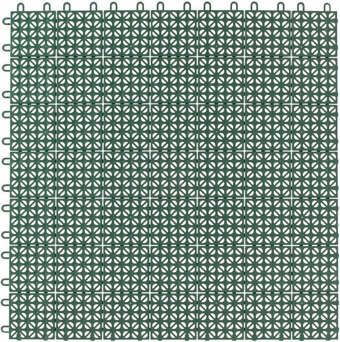 Set 6 Piastrelle Flessibili in Plastica 55,5 x 55,5 cm da Esterno Drenanti e Autobloccanti...