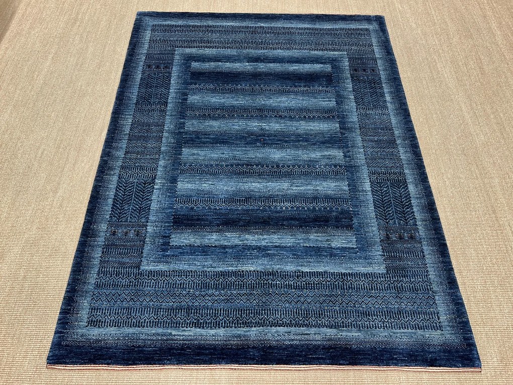 Loribaft Tappeto 210x160 Blu (Iran) Annodato A Mano