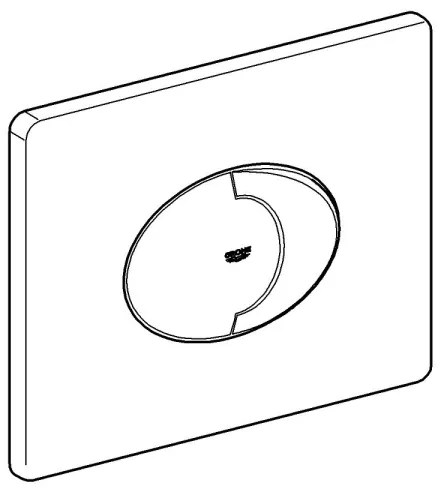 GROHE 38506SH0 - Pulsante di scarico SKATE AIR 156 × 197 mm bianco