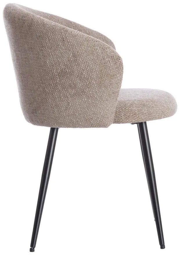 Set di sedie da pranzo beige in metallo 2 pz Radaja – Light &amp; Living