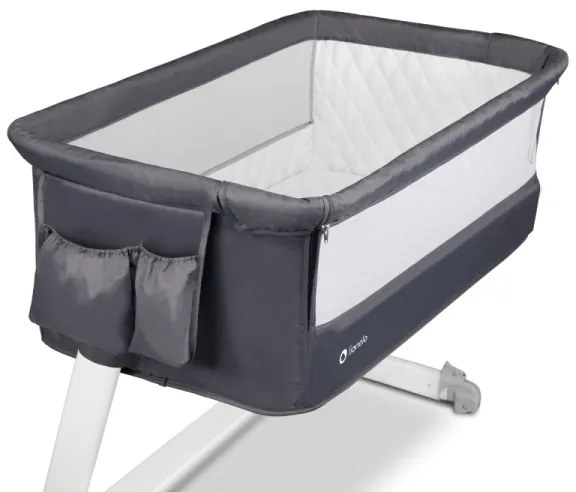 Lionelo - Lettino da viaggio THEO Grigio scuro