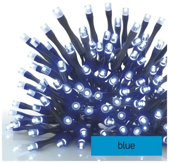 Catena LED da esterno 100 LED/10 m IP44 blu