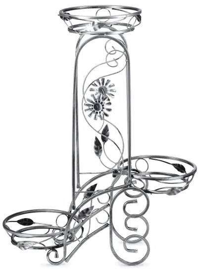 Portafiori 88x65 cm argento