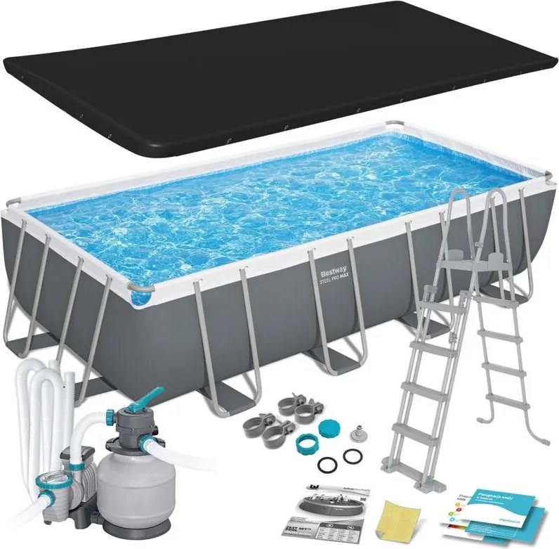 Piscina da giardino con struttura 549 x 274 x 122 cm 12 in 1 Bestway 56466N