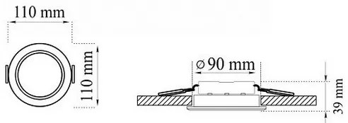 SET 3xLED Lampada da incasso per bagno MIRO LED/6W/230V IP44