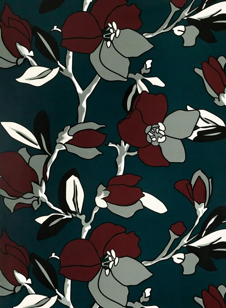 Lelievre Tapete Ayame - Anthracite