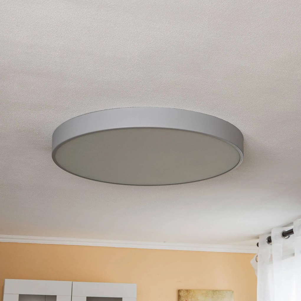 Plafoniera soffitto Cleo 800 TEMAR LIGHTING, dimmerabile, Alluminio / Grigio / Zincato, Soggiorno / Sala da pranzo, Metallo, Moderno, Plafoniera
