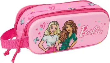 Portaoggetti Doppio Barbie Rosa Fucsia 21 x 8 x 6 cm 3D