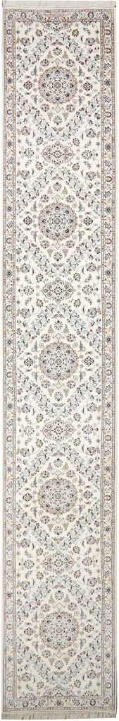 Nain Tappeto persiano 540x90 Beige (Iran) Annodato A Mano
