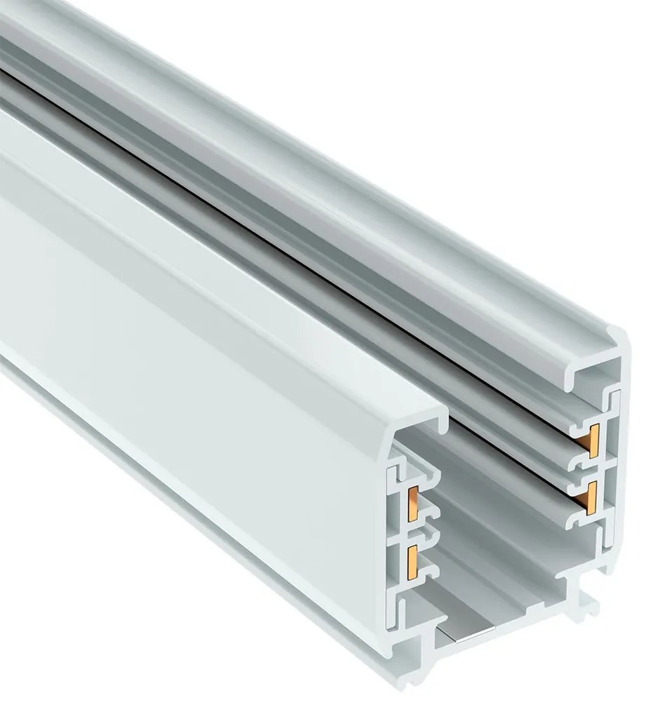 Binario Elettrificato Trifase Bianco Variante Lunghezza Profilo 1 metro