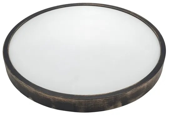 Brilagi - Plafoniera CARVALHO SLIM SMOKEY 3xE27/60W/230V rovere, diam. 47,5 cm