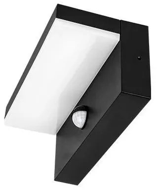 Lampada LED da parete per esterni con sensore LED/9W/230V 4000K IP44 nera