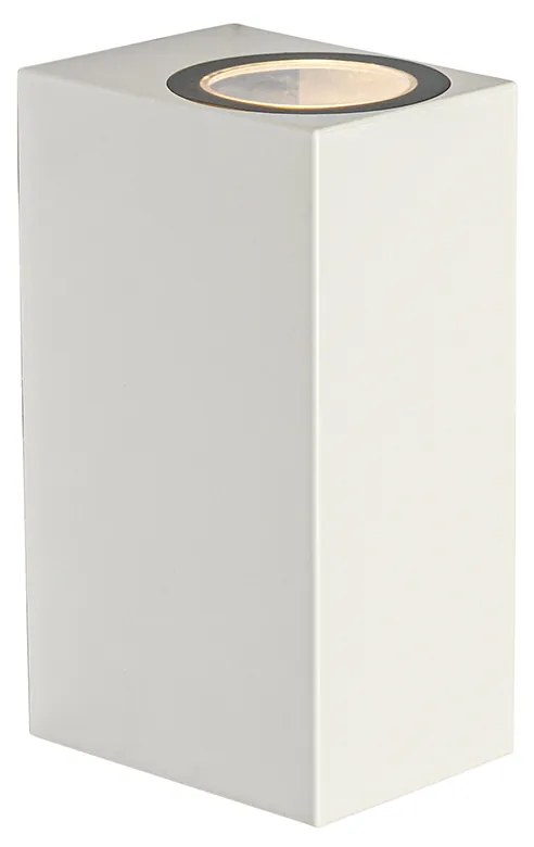 Lampada da parete per esterni moderna in plastica bianca 2 luci - Baleno