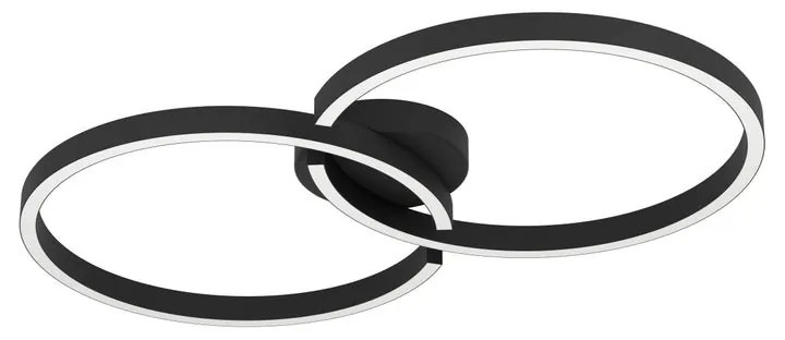 Plafoniera LED Amandolo nero IP20 bianco caldo, 2400 lumen EGLO