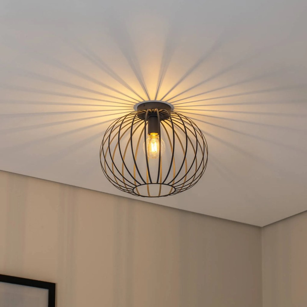 Plafoniera soffitto Valor Argon, dimmerabile, Nero, Soggiorno / Sala da pranzo, Metallo, Moderno, Plafoniera