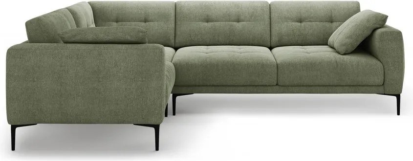 Divano angolare verde (con penisola a sinistra/a L) Bemy – Micadoni