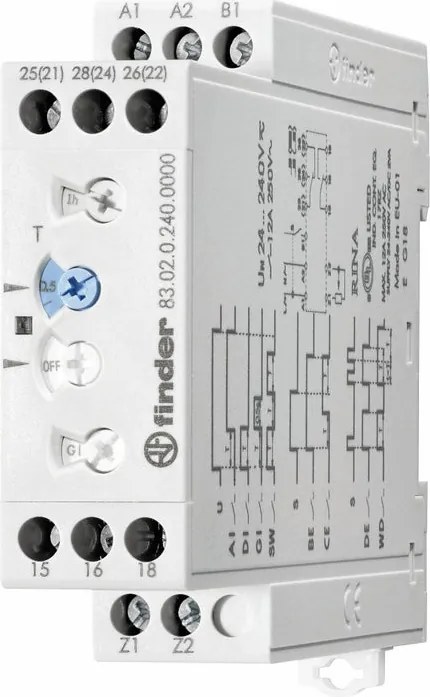 Timer 830202400000MMM FINDER 1 modulo