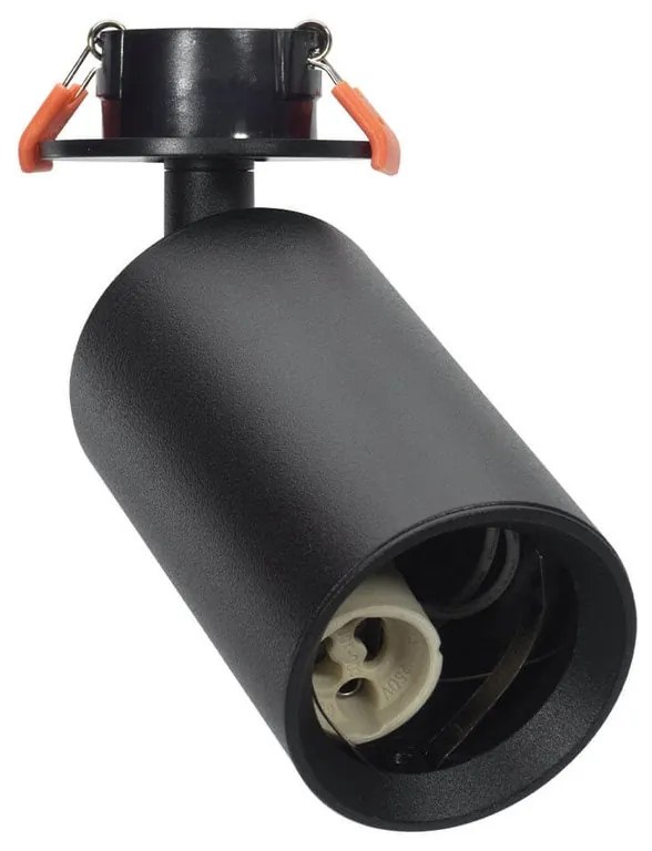Faretto GU10 da Incasso Orientabile Foro Ø51mm - Nero