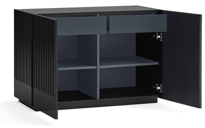 Cassettiera bassa nera 100x70 cm Doric - Teulat