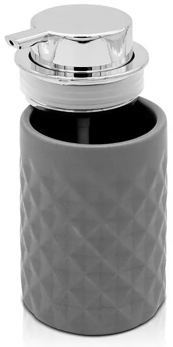 Set completo accessori bagno grigio in ceramica Cristal
