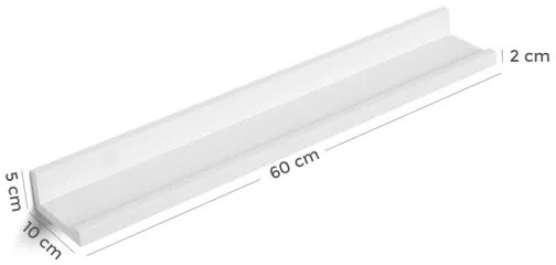 Set di 2 mensole da parete SHELFY bianche