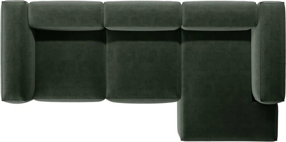 Divano angolare verde (con penisola a destra/con chaise lounge) Bergamo – Cosmopolitan Design
