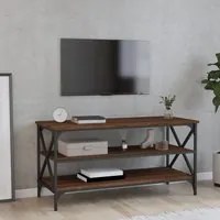 Mobile Porta TV Rovere Marrone 100x40x50 cm Legno Multistrato 825796